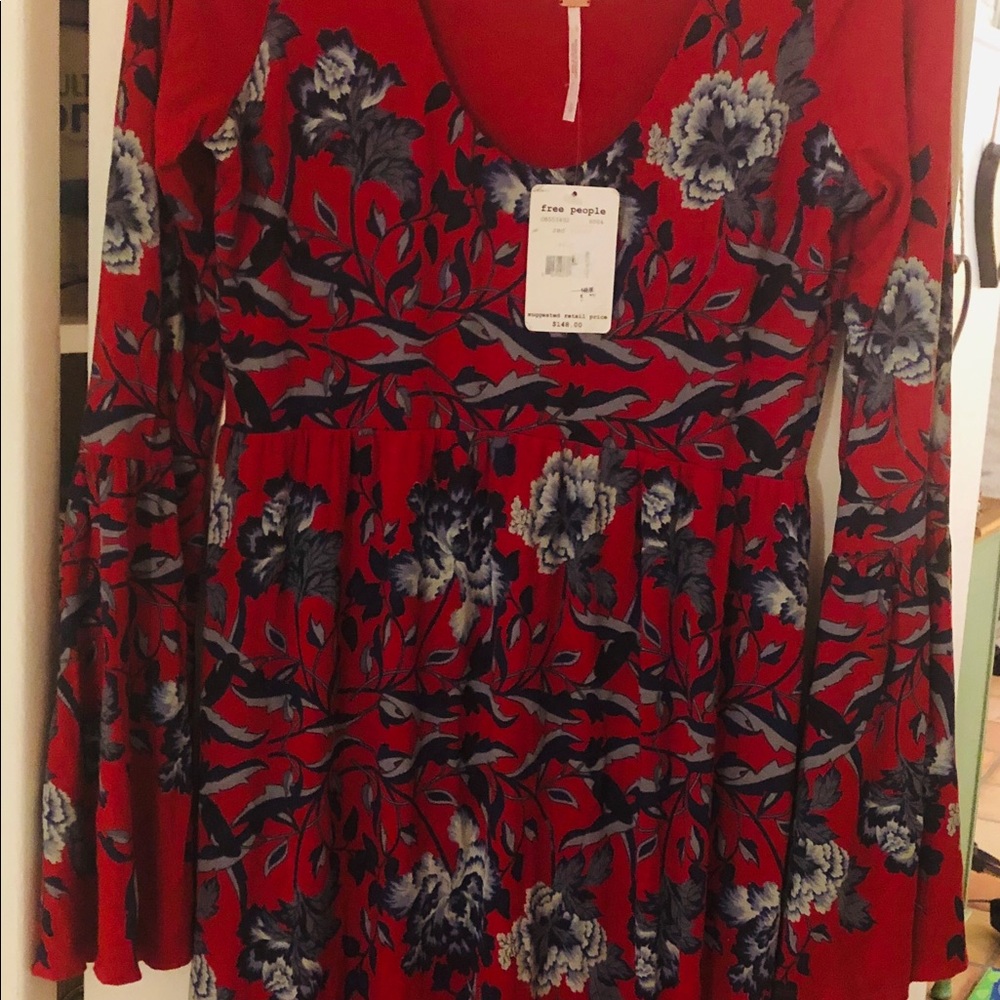 Free People Red Dress (new with tags)